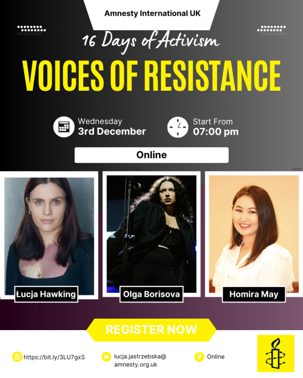 16 Days of Activism flyer